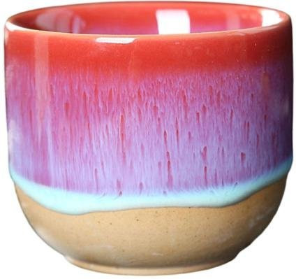 Handgefertigte Keramiktasse von MysticMoon aus Steingut in Rot, 150 ml - Bild 1
