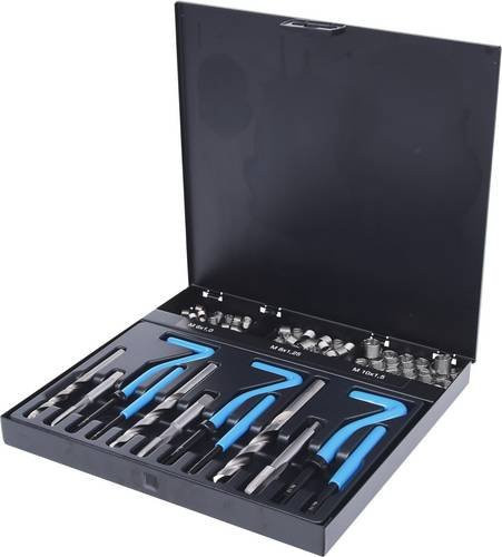 KS Tools Gewinde-Reparatur-Satz M6-M10 aus Edelstahl, 87-teilig, Schwarz - Bild 1
