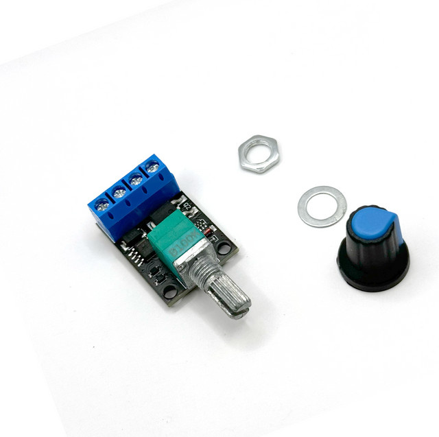 PWM DC Motor Drehzahlregler Spannungsregler für 5V 12V 10A mit LED Dimmer und stufenloser Leistungsregelung - Bild 1