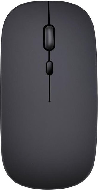 HXSJ Kabellose 2,4G Ultra-dünne Leise Maus in Schwarz mit 1600 DPI und 10m Reichweite - Bild 1