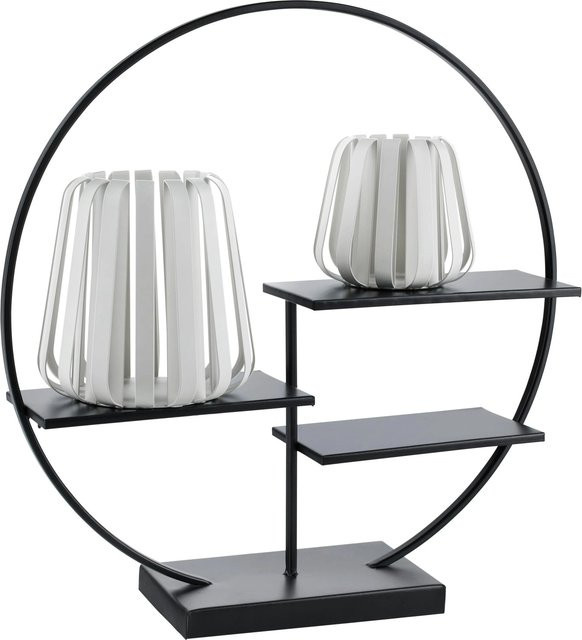 Modern Living Standregal Ilona Schwarz aus Metall für dein Wohnzimmer - Bild 1