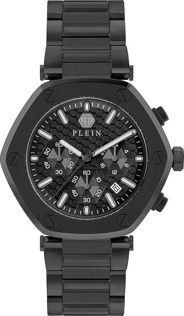 Philipp Plein Chronograph, Quarz, Edelstahl, Schwarz, 42 mm, Unisex - Bild 1