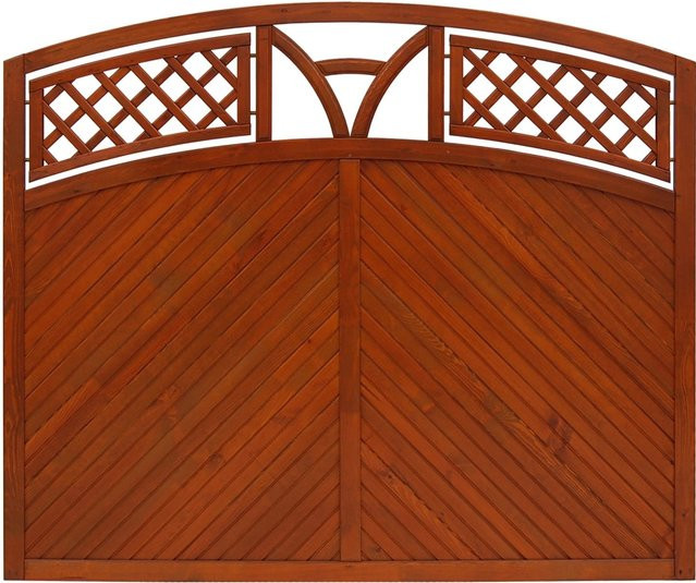 Sichtschutzzaun Toulon von Andrewex aus Teak in Braun, Höhe: 180 cm - Bild 1