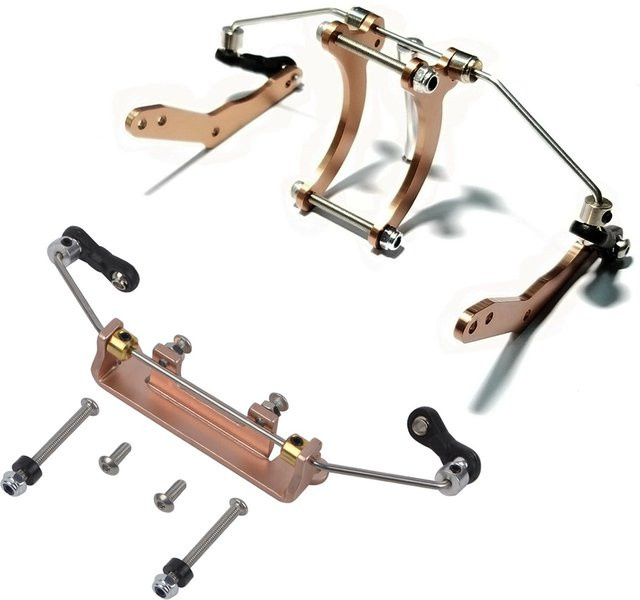 Tamiya Aluminium-Stabilisatorstange vorne und hinten, Zubehör, Metall - Bild 1