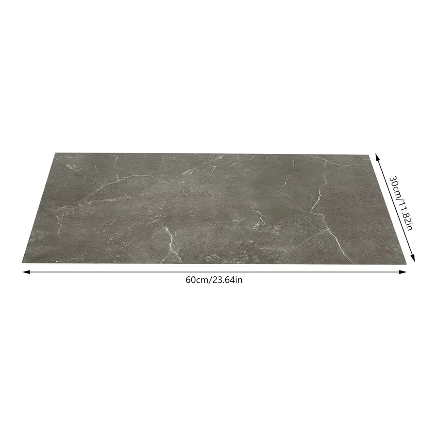 24 Stück selbstklebende Vinyl-Bodenbeläge aus PVC in Grau, rutschfest und wasserdicht, B/H: 60 x 30 cm, 4,32 m² - Bild 2