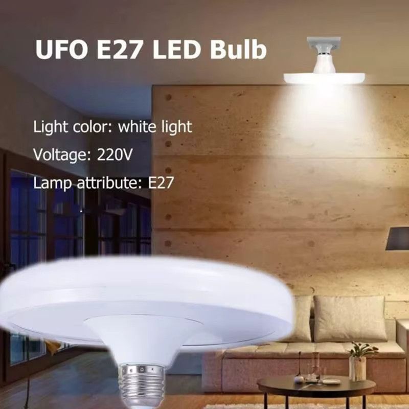 Szaoju LED UFO Deckenleuchte mit E27-Sockel, 15W, 6500k, Innenbeleuchtung für Garage und Haushalt - Bild 3
