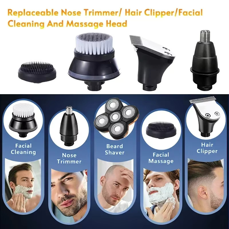 FEMVY Ersatzkopf-Set für elektrischen Rasierer, Nase Trimmer und Gesichtspflege, Unisex - Bild 3