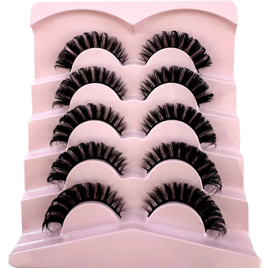 HBZGTLAD Wimpern, Black, 5 Paar, Unisex - Bild 5