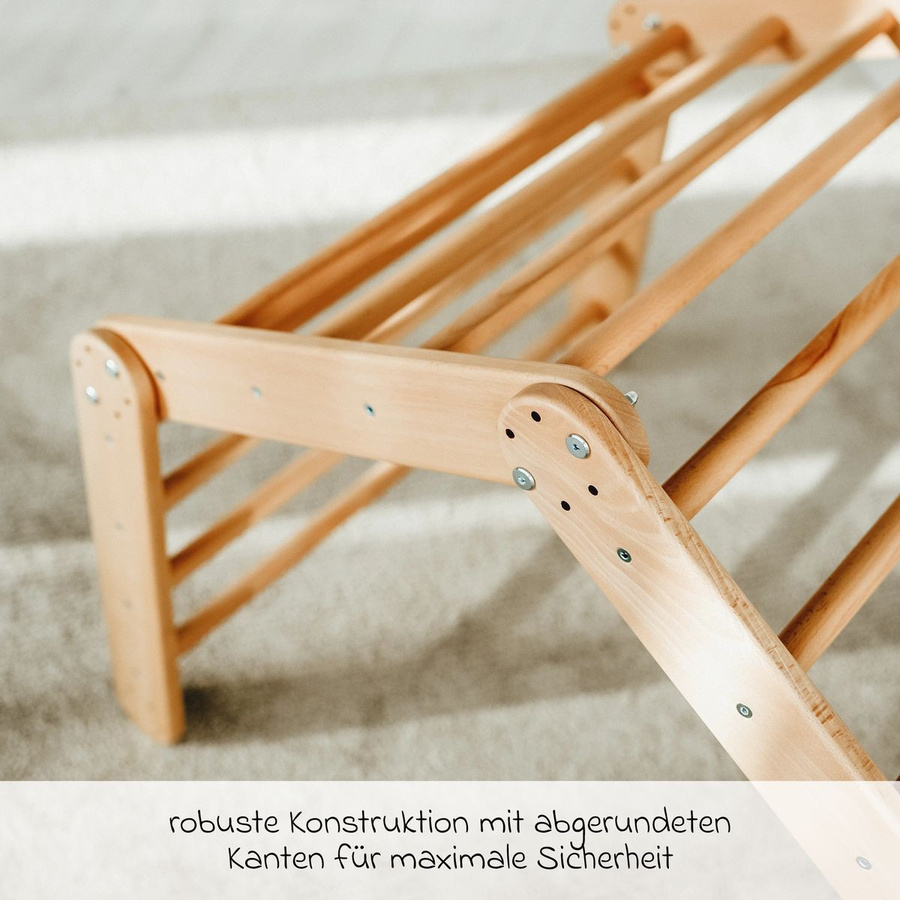 kindsgard 4-tlg. Klettergerüst Klatreplads aus Holz in Natur/Braun - Bild 2