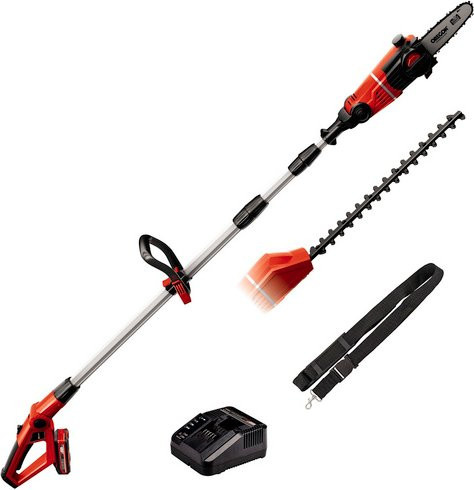 Einhell Akku-Multifunktionswerkzeug GE-HC 18 Li T Kit mit 3,0 Ah Akku und Schnellladegerät, Schwarz-Rot - Bild 1