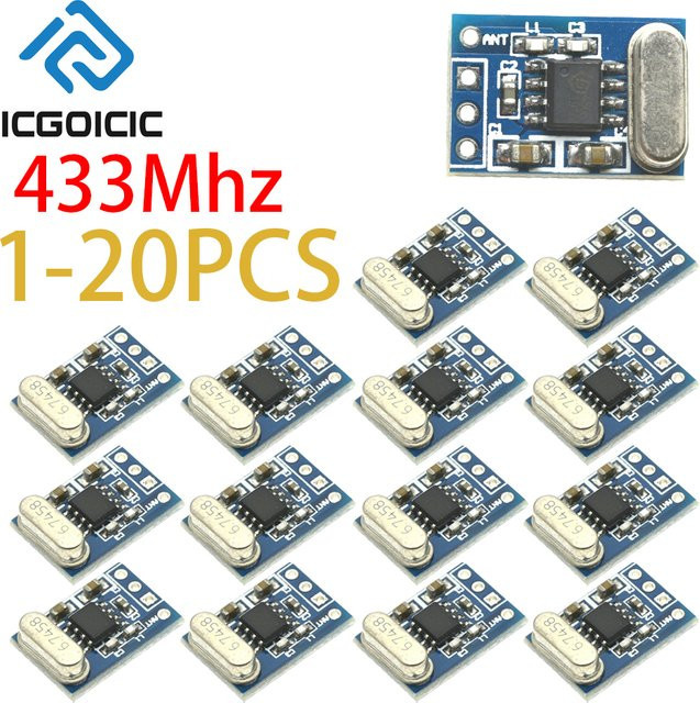 ICGOICIC Drahtloses Empfänger Modul 433MHz SYN480R ASK/OOK Chip PCB Empfang Modul in Blau - Bild 1