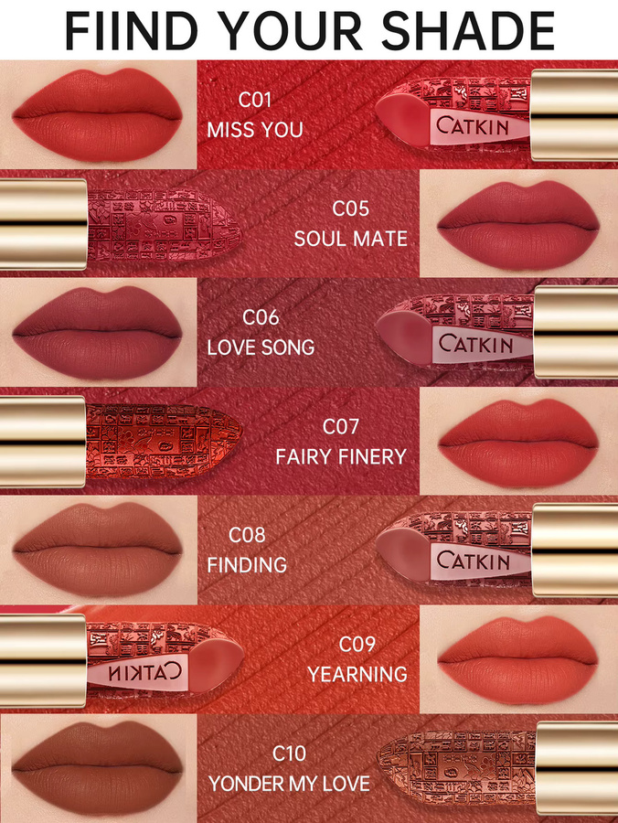 CATKIN Dreamworld Carving Lippenstift, Satin, 3,7 g - Bild 4