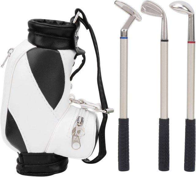 Wosawe Outdoor Sports Mini Golf Stifthalter mit Stift in Schwarz und Weiß aus Metall - Bild 1
