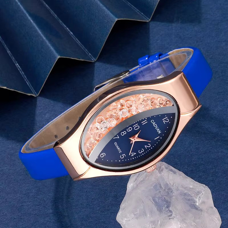 RUNERR Armbanduhr, Quarz, Schwarz, Kristall, Damen, 6er-Set - Bild 3