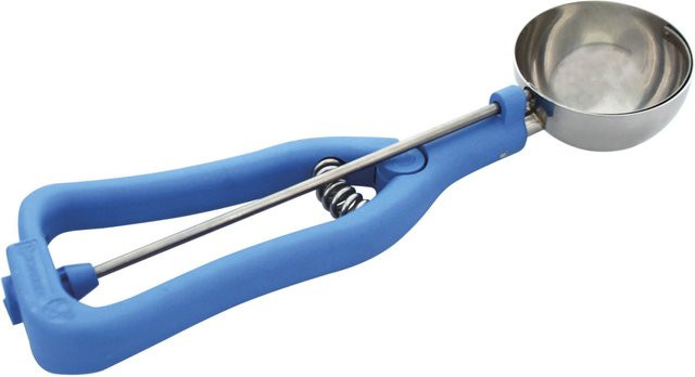 Schneider Eisportionierer aus Edelstahl und Kunststoff in Blau/Silber, Länge: 24,5 cm, Durchmesser: 6,5 cm - Bild 1