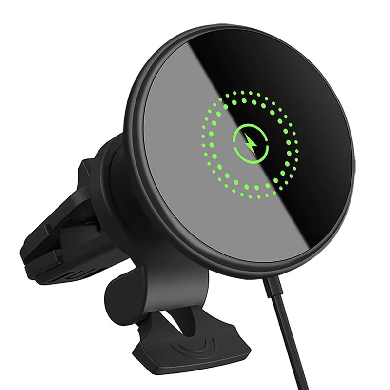 FDGAO Magnetische kabellose Autoladegerät-Halterung in Schwarz mit 30 W Schnellladung für iPhone 16 15 14 13 12 Pro Max Plus via Lüftungsschlitz - Bild 7