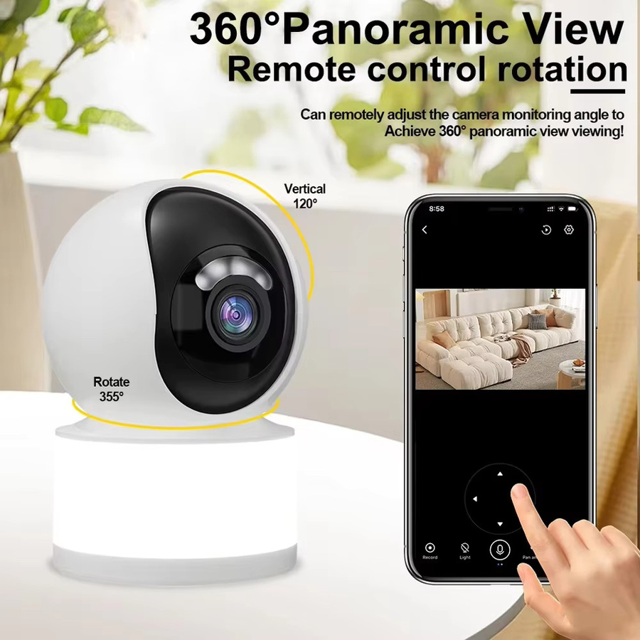 Tuya Smartlife 5MP 2K IP-Kamera Speed Dome PTZ-WLAN-Überwachungskamera mit Auto-Tracking für Innenräume, Weiß - Bild 6