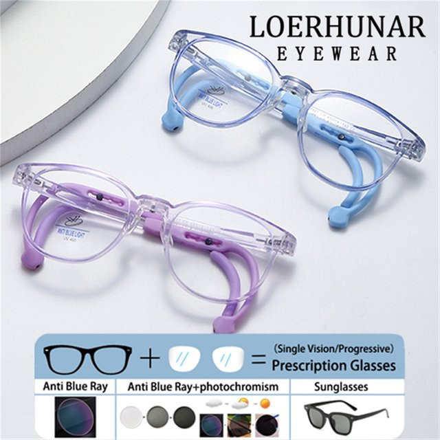 LOERHUNAR Sportbrille Kinder, Vollrand, Kunststoff, Photochrom - Bild 1