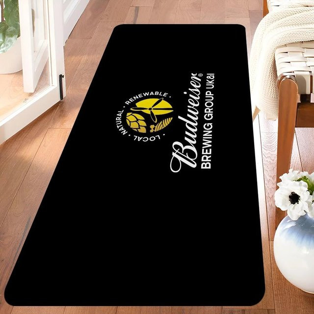 Karpetti Budweiser King of Beer Teppich, schwarz, rutschfest, B/T: 80 x 120 cm - Bild 1