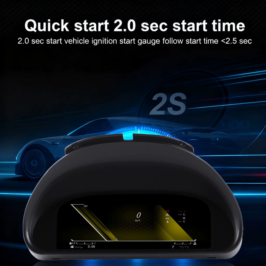 Digitales Instrumentencluster mit kabellosem CarPlay für BMW X5 E53, E39, E38 (1999-2006), 10,25 Zoll, Schwarz - Bild 3