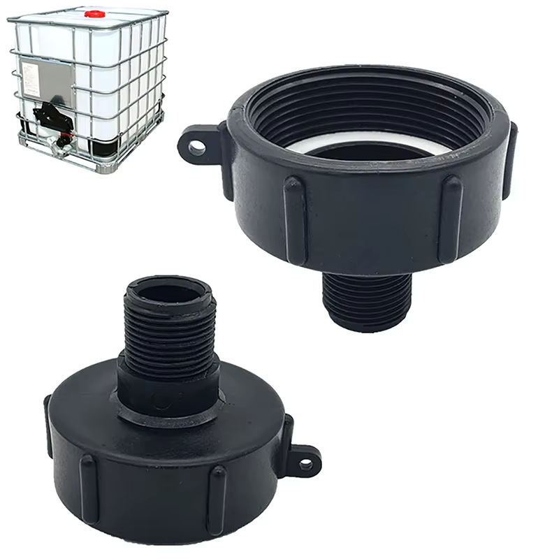 JETTING IBC Wassertank Reduzieradapter S60 Feingewinde auf 2 Zoll NPS und 3/4 Zoll Feingewinde, Schwarz - Bild 7