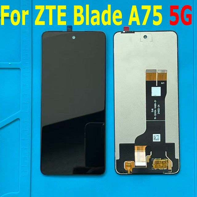 ZTE Blade A75 5G Z2357N LCD Display mit Touchscreen Digitizer Montage Ersatz in Schwarz - Bild 1