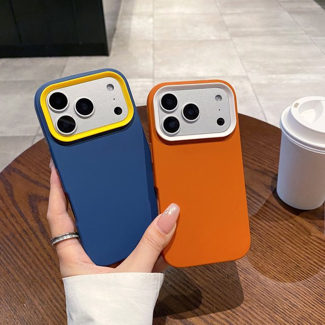 2-in-1 Silikon Handyhülle in Bonbonfarben für iPhone 11 bis iPhone 17 Pro Max, mattiertes Design, Multicolor - Bild 1