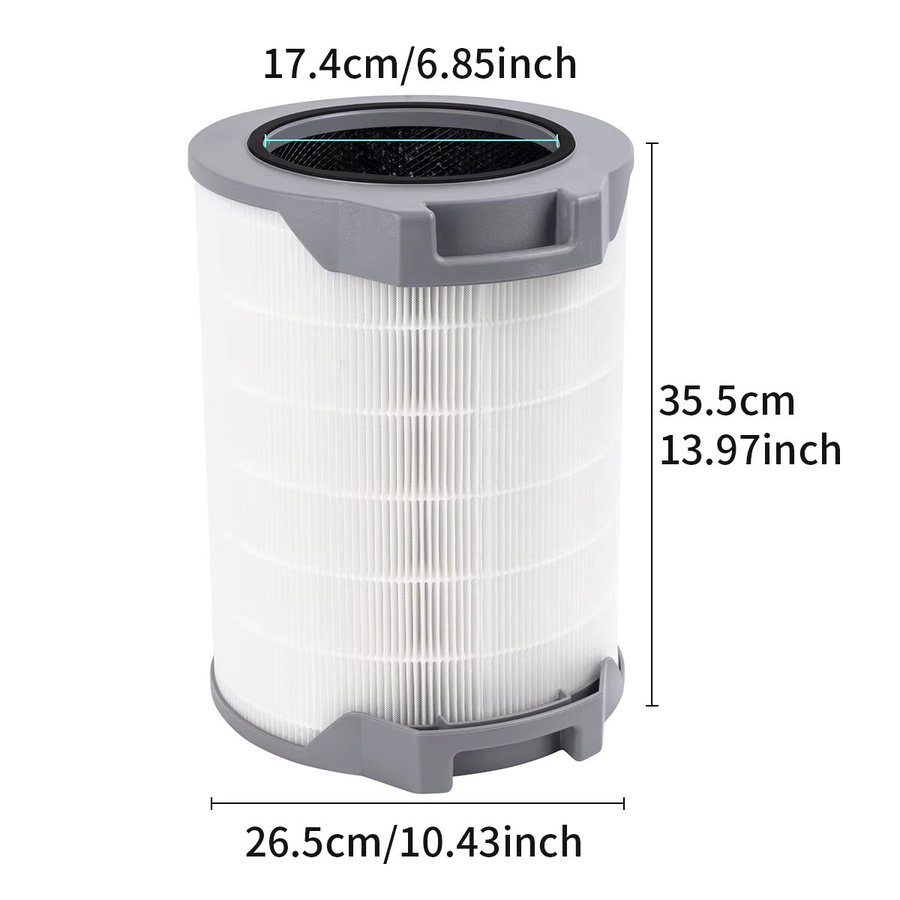 Levoit Ersatzfilter für LV-H134 und LV-H134-RF Luftreiniger mit hocheffizienter Aktivkohle zur Entfernung von Rauchgerüchen, B/T/H: 35,5 x 26,5 cm - Bild 2