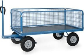 Fetra Handpritschenwagen 6436L mit Zugöse in Blau aus Stahl - Bild 1