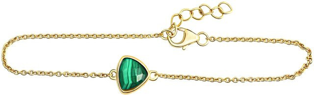 Celesta Armband 925 Sterling Silber, vergoldet, Malachit - Bild 1