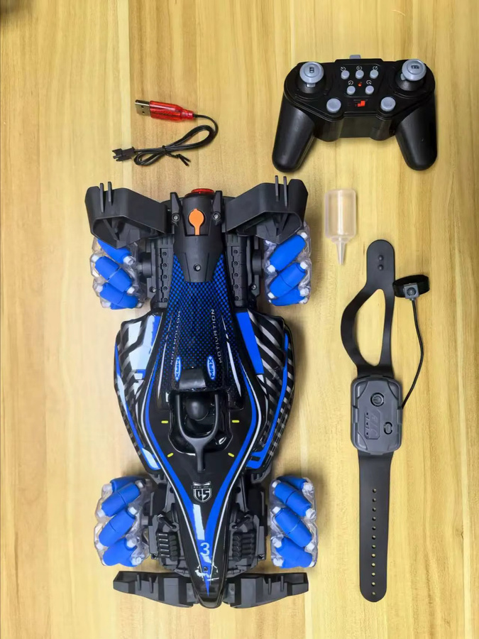 JJRC Rennauto, ferngesteuert, lila, mit Schwanzflamme-Funktion - Bild 7