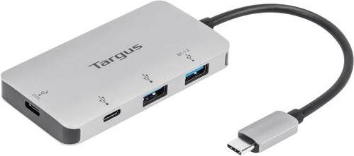 Targus USB-C Multi-Port Hub mit 2x USB 3.2 Gen 1 und 2x USB-C in Silber - Bild 1