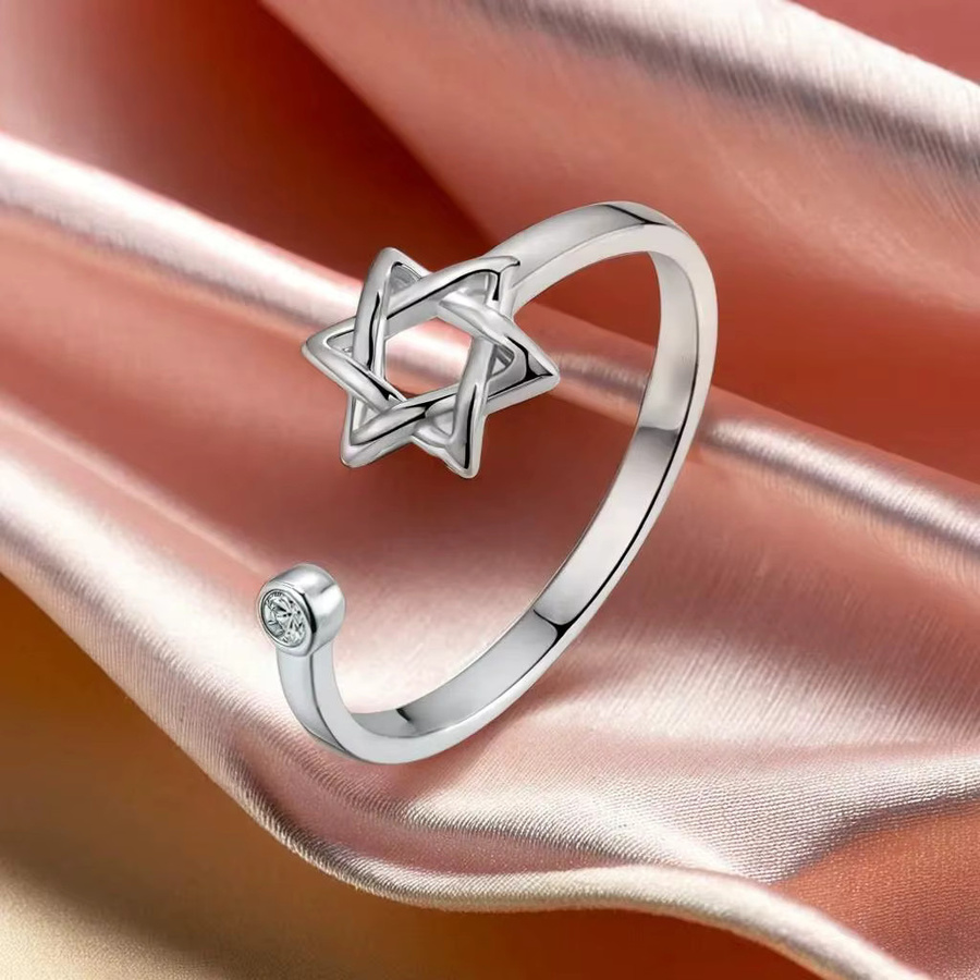 YILUOCD Ring, Zirkonia, Silber, Gold, Damen - Bild 2