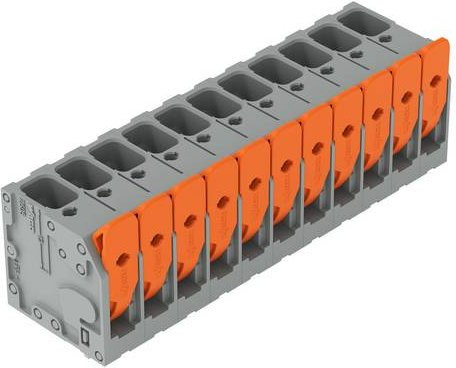 WAGO 2606-3111/020-000 Leiterplattenklemme, Grau, 16 Stück - Bild 1