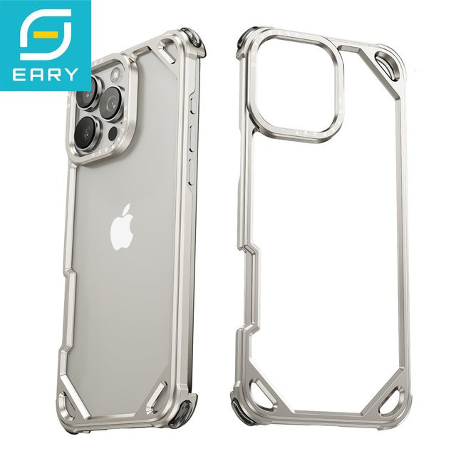 Eary Handyhülle für iPhone 17, 16 und 15 Pro Max, minimalistisch, ultradünn und stoßfest, Schwarz - Bild 1