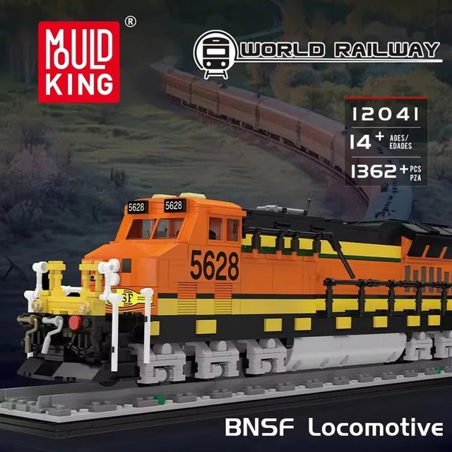 Mould King 12041 MOC BNSF Lokomotive, Baustein-Set, ab 14 Jahren - Bild 1