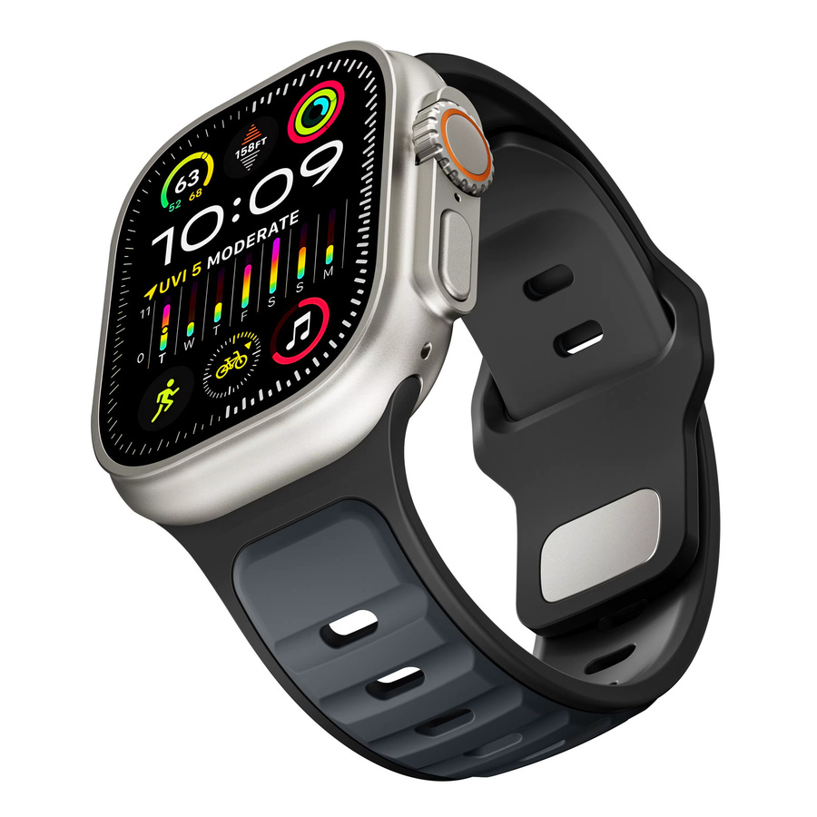 LCAPLE Uhrenarmband Silikon, Schwarz, Unisex - Bild 3