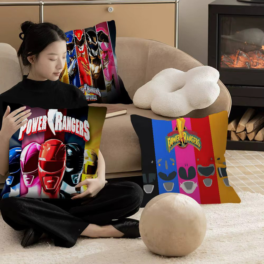 Potdemiel COOl Power R-Rangers Game Anime Kissenbezug, Dekokissenbezug für dein Sofa, Mehrfarbig, B/B: 45 x 45 cm - Bild 4