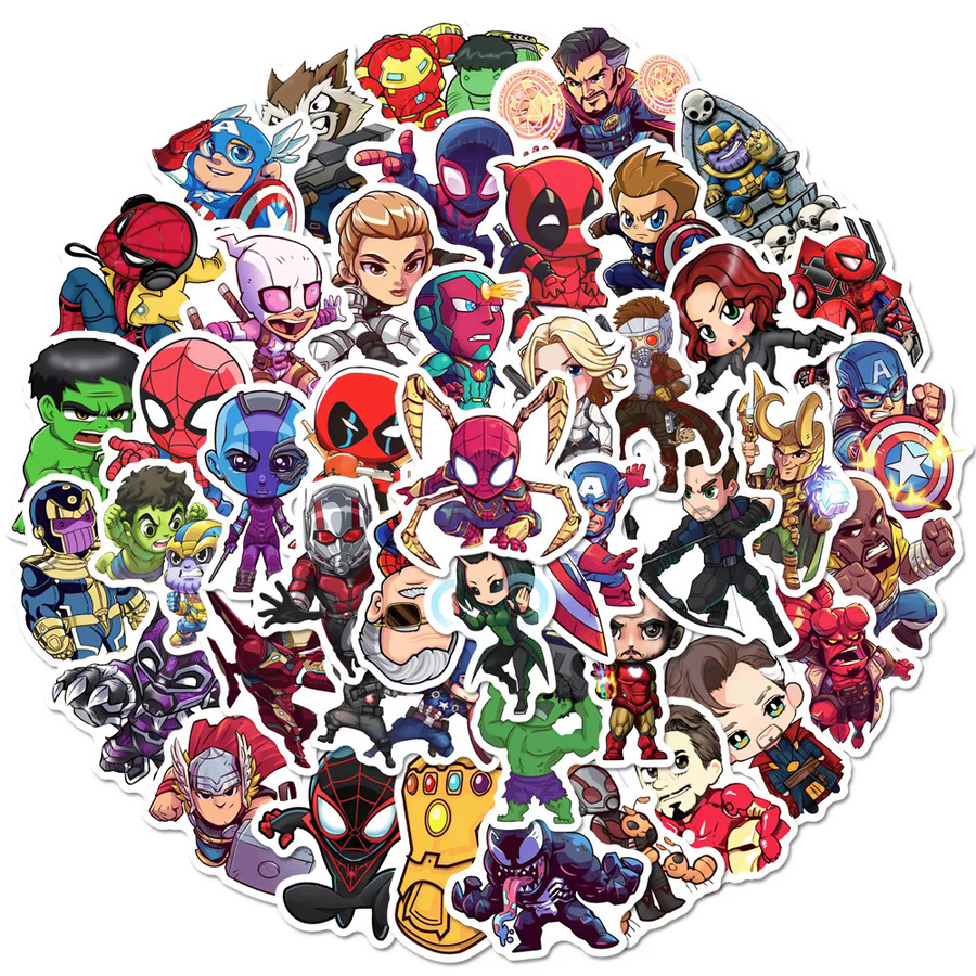 Marvel The Avengers Superhelden-Aufkleber, Bunt / Mehrfarbig - Bild 2