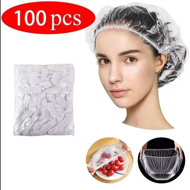 Einweg-Duschhaube für Damen, beige - Bild 1