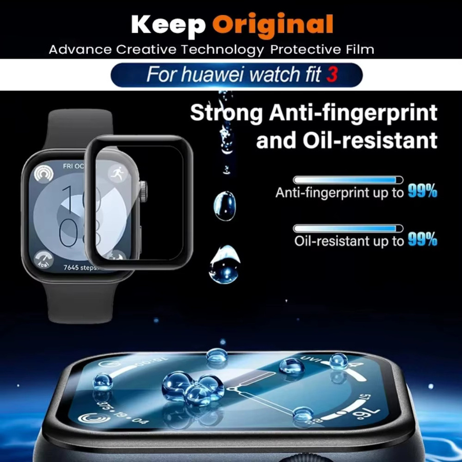 XTargo Displayschutzfolie für Huawei Watch Fit 3, Hydrogelfolie, Silikon, Unisex - Bild 4