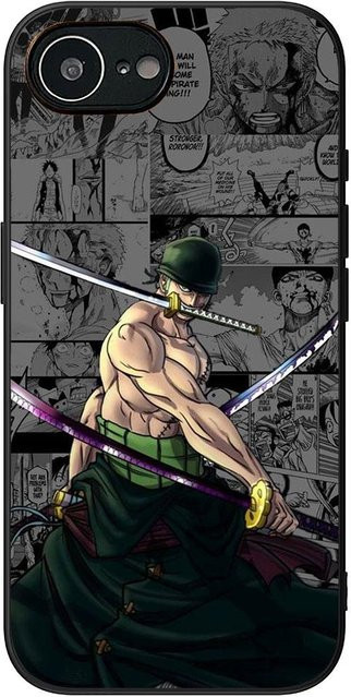 One Piece Handyhülle mit Shanks, Luffy und Zoro für Apple iPhone 16 15 14 13 12 Pro Max Plus Mini Air Case in Multicolour - Bild 1