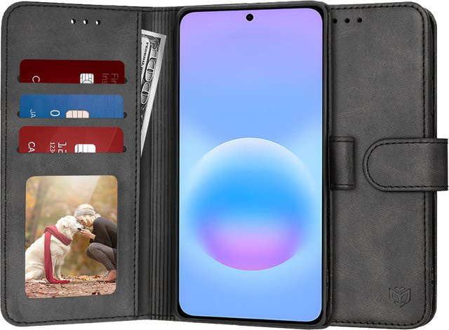 Techsuit Diary Book Hülle für Samsung Galaxy A57 5G in Schwarz - Bild 1