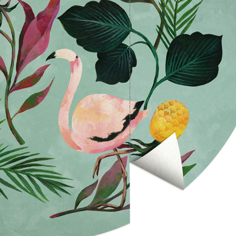 K&L Wall Art Vliestapete Blanz Sommer Flamingo Kinder, mehrfarbig, matt, B: 284 cm, H: 284 cm - Bild 4