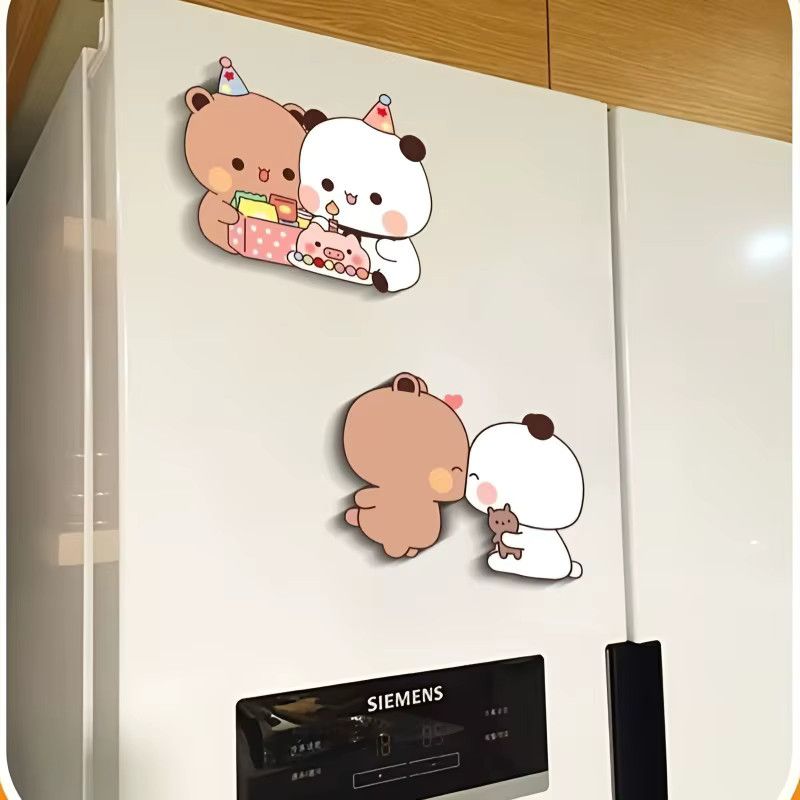 Yier Bubu Dudu Kawaii Panda Kühlschrankmagnete und Aufkleber für dein Home Decor im Anime-Stil - Bild 2