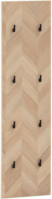 Schildmeyer Hakenpaneel Piazza Eiche Nachbildung mit Haken in Fischgräte, B/H/T: 30,0 x 110,6 x 2,6 cm - Bild 1
