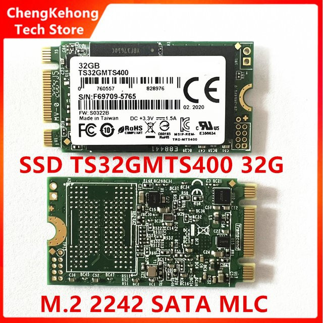 Transcend MTS400 32 GB M.2 SATA SSD Solid-State-Laufwerk 2242 TS32GMTS400 - Bild 1