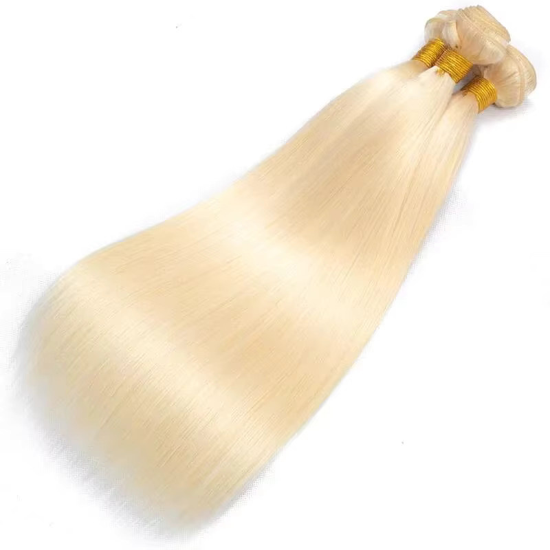 Cecycocy Haarbündel, Honigblond, glatt, brasilianisches Remy-Echthaar - Bild 2