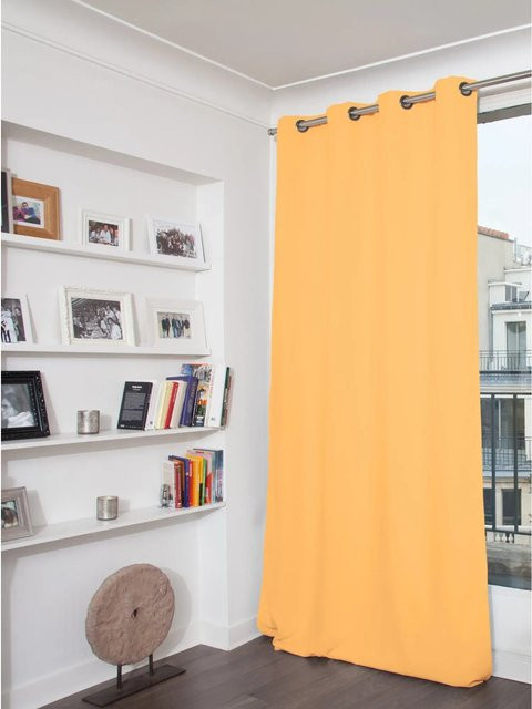 Moondream Verdunkelungsvorhang Gelb mit Ösen, Höhe: 260 cm, Breite: 145 cm - Bild 1