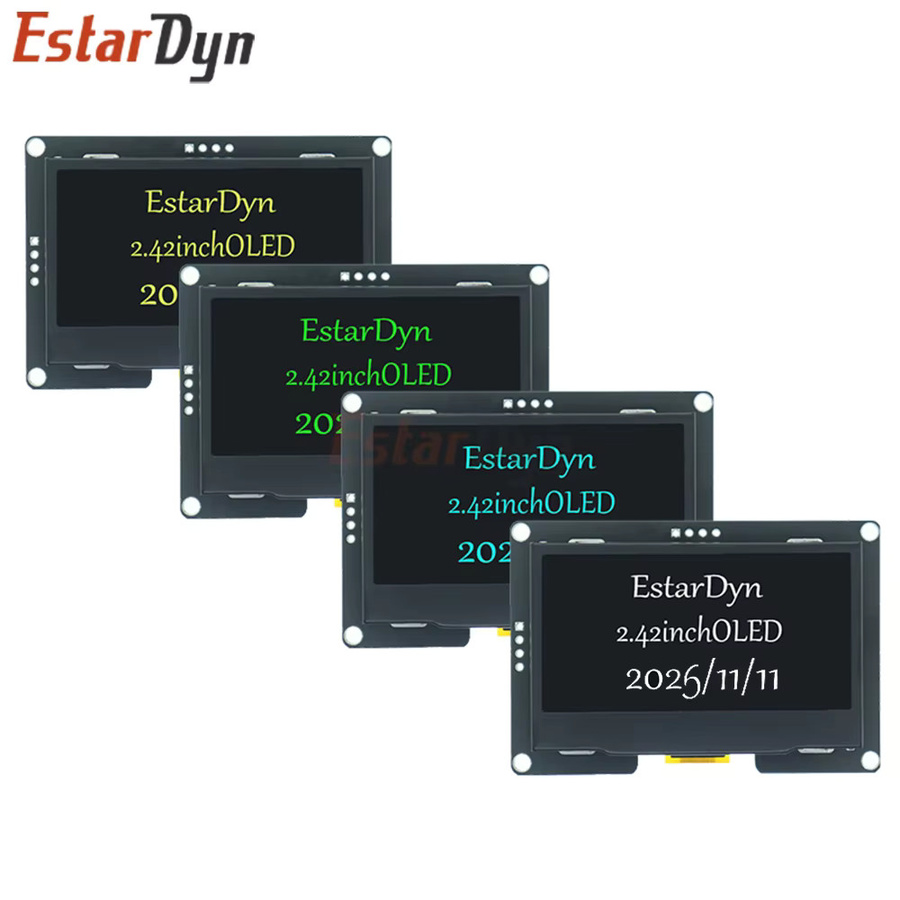 Estardyn OLED LCD Display Modul SSD1309 128x64 mit 4-Pin I2C IIC Schnittstelle in Blau und Schwarz - Bild 4